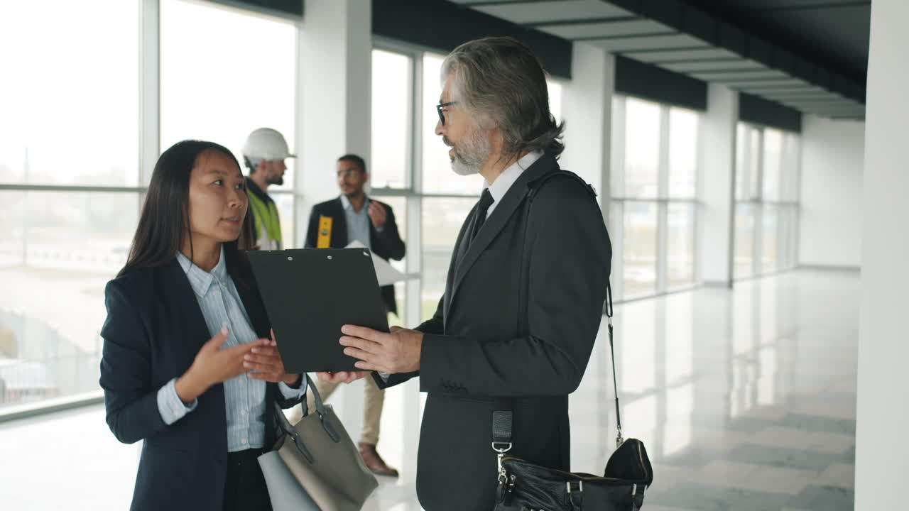 reunión de negocios en una oficina moderna