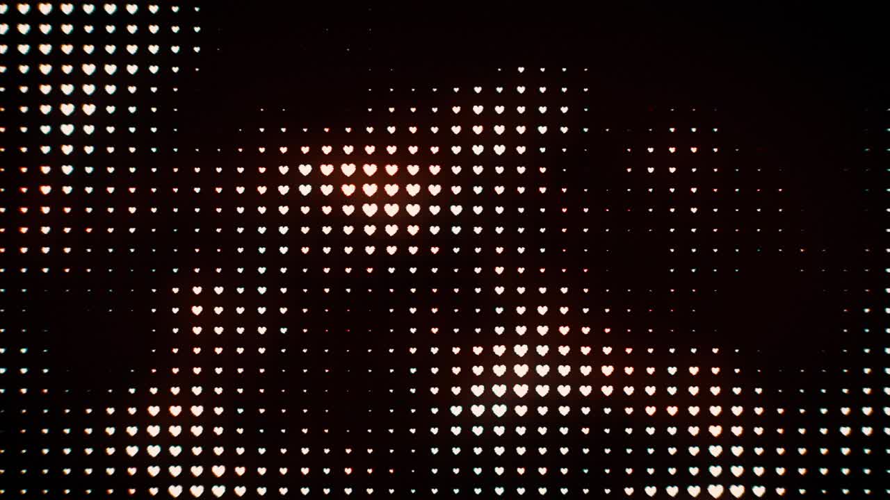 텔레비전 및 비디오 오류 추상적인 심장 루프