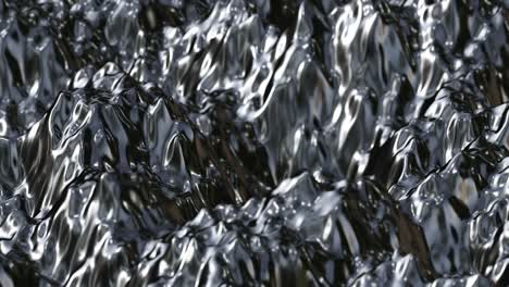 chrome liquid surface waves background