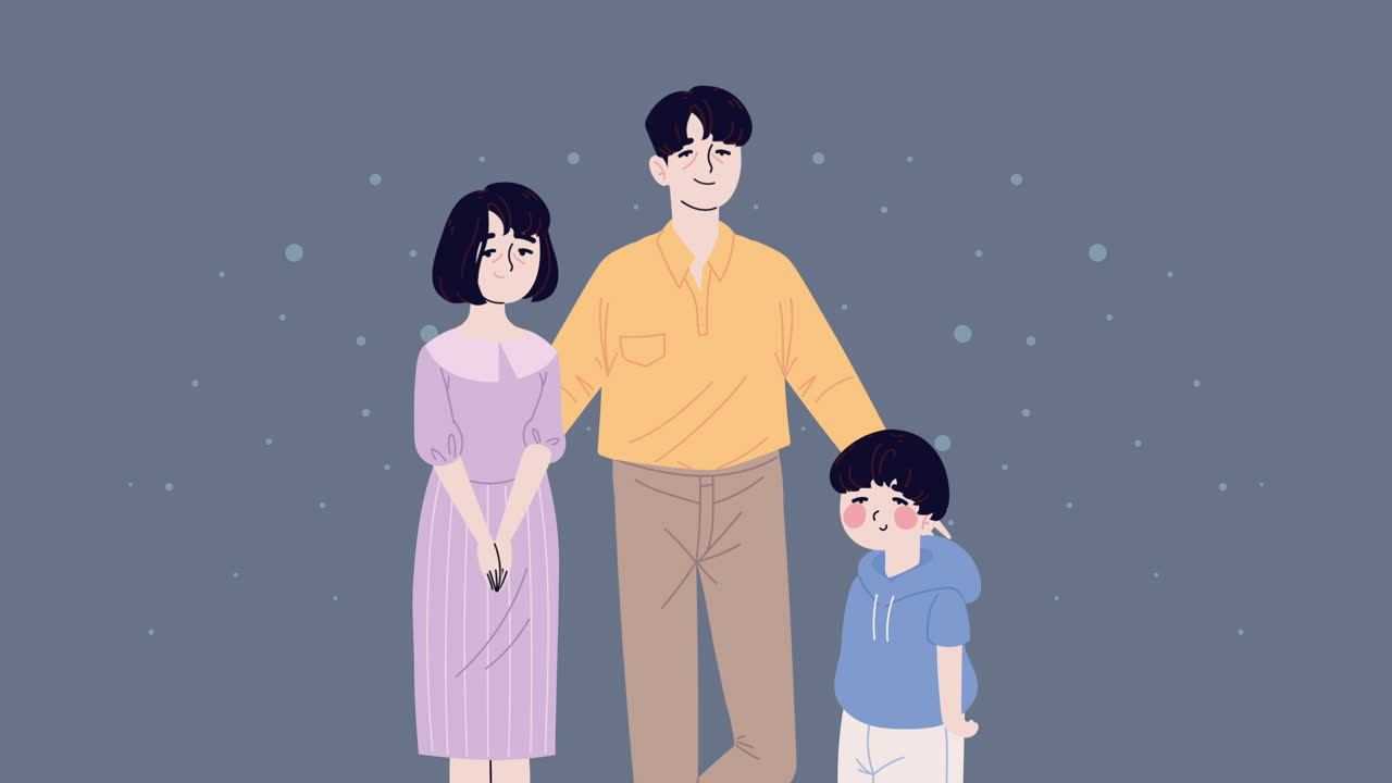 한국 국적의 커플 캐릭터