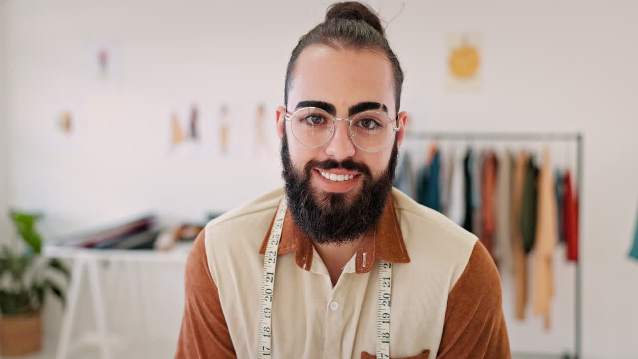 hombre creativo, diseñador de moda