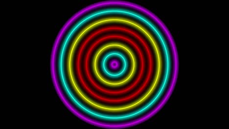 neon line illumination animation motion graphics
