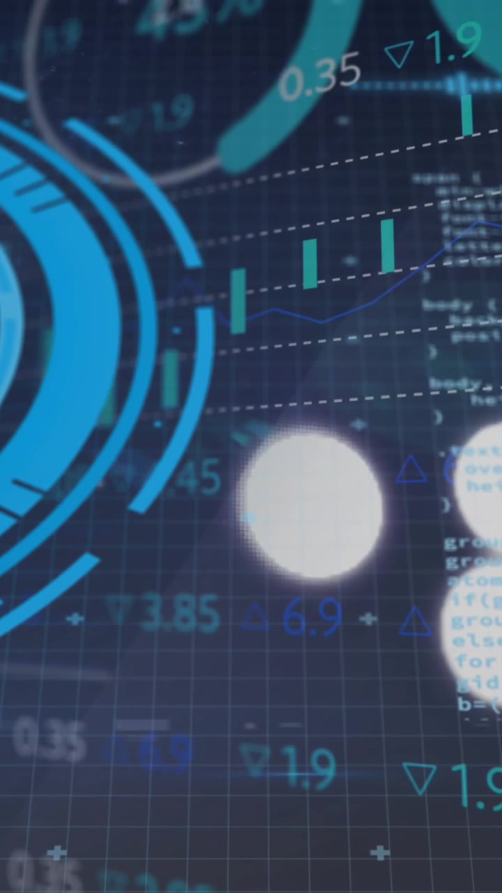 Animation of data processing over scope scanning