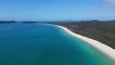 Whitehaven-Beach---Weißer-Sandstrand-Am-Türkisblauen-Meer-Auf-Whitsunday-Island-In-Qld,-Australien