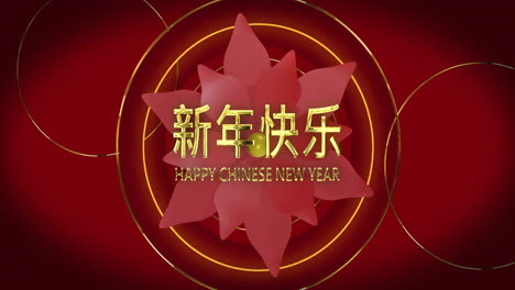 Animation-Eines-Glücklichen-Chinesischen-Neujahrs-über-Laternen-Und-Chinesischem-Muster-Auf-Rotem-Hintergrund