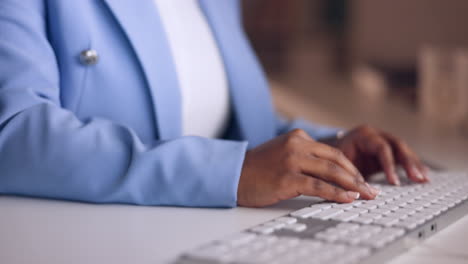 black woman, analytics or working on computer