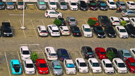 time lapse of outdoor car parking lot