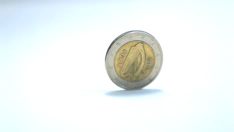 Two-euro-coin-revolving