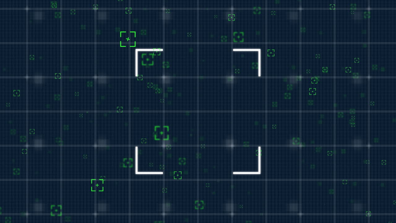 어두운 배경에서 마커의 애니메이션과 데이터 처리
