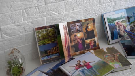 photo-books-are-on-the-shelf,-photo-album