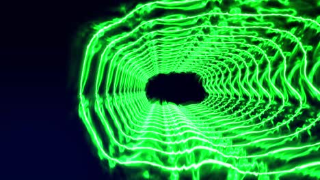 grafica animata di tunnel a cerchio 3d