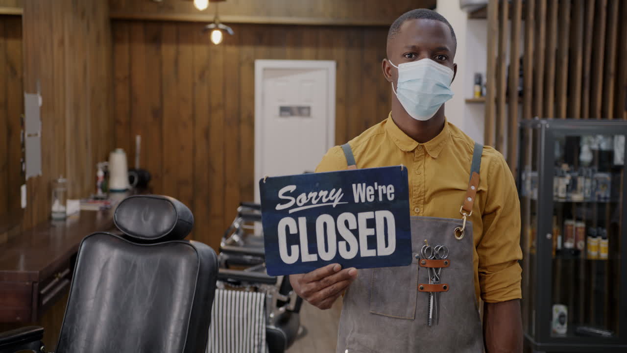 Barber Shop Closed Due to COVID-19