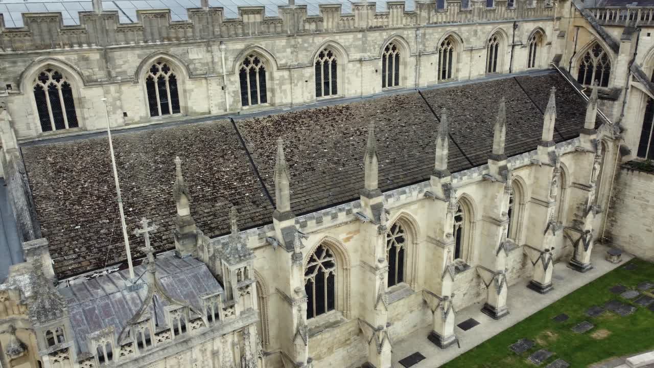Aerial view of Winchester Cathedral