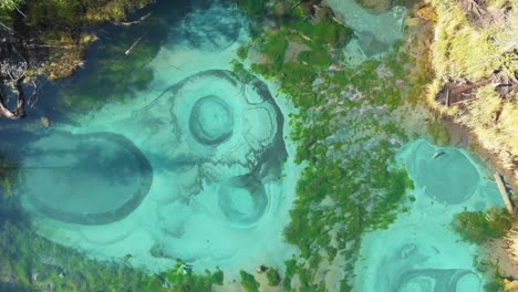 geyser lake with thermal springs