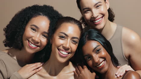 diverse group of women smiling