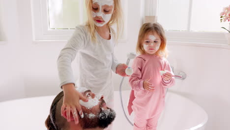 family, cleaning and father