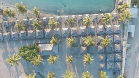 tilt down slide shot of drone