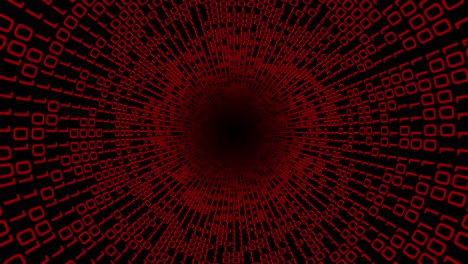 binary numbers tunnel backdrop