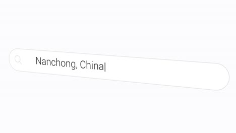 Searching-Nanchong,-China-In-Computer-Website