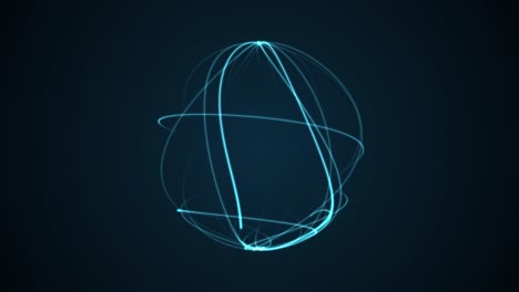 energy ball, abstract animation of future shape