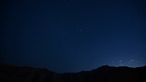 starry night over mountains
