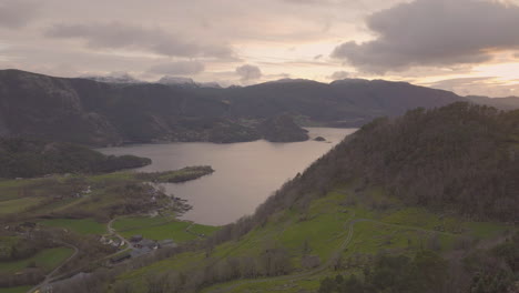 Aerial-view-of-Ardalsfjord-in-Norway