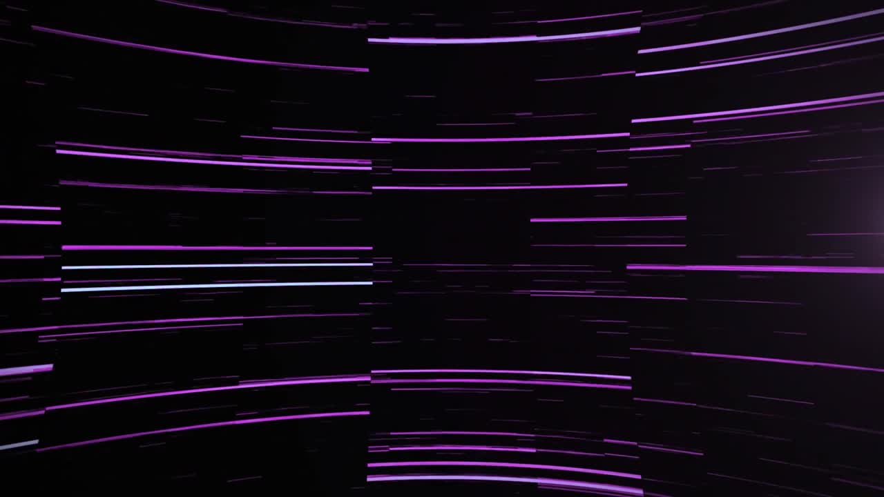 Animazione di scie luminose multiple che si muovono su uno sfondo con movimento ipnotico.
