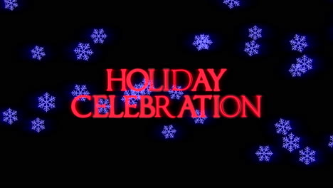 Holiday-Celebration-with-fall-snow-in-night-sky