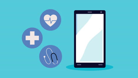 mobile healthcare app illustration