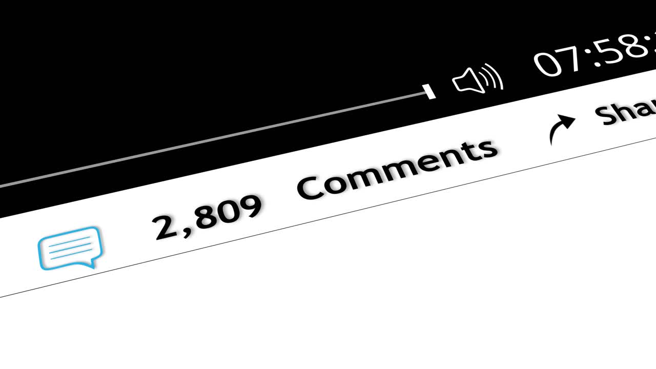 Viral social media network marketing advertising sharing video content on social media smartphone