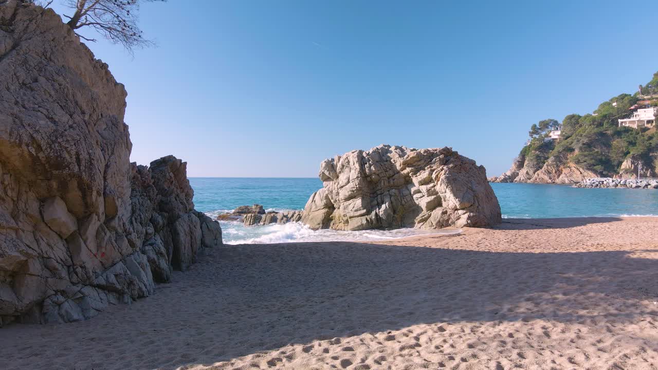 lloret de mar Overhead aerial images Costa Brava beach
