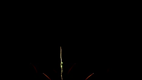 firework display on black background