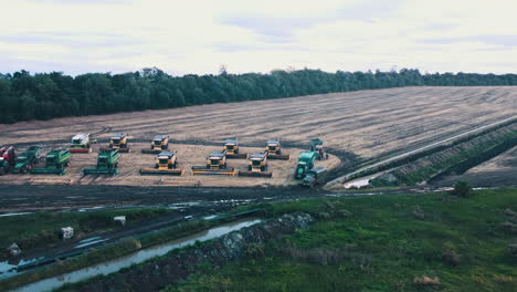 agricultural machinery on a farm