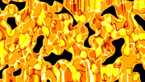 animación abstracta estilizada fondo rojo y amarillo