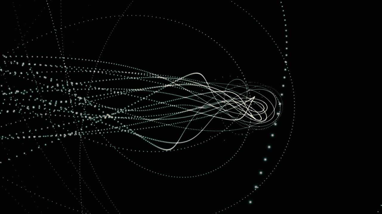 빛나는 파동된 선, 추상적인 배경