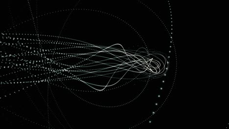 glowing waved lines, abstract background