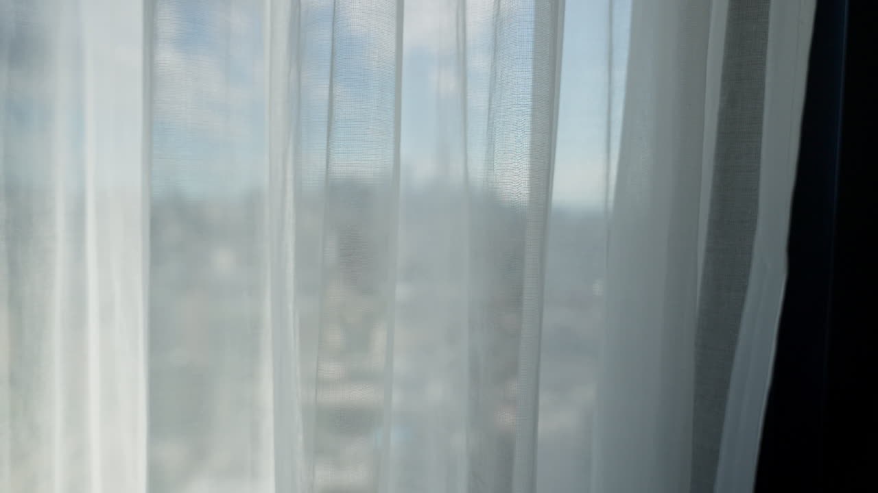 맨해튼의 스카이라인을 호텔 창문에서 볼 수 있습니다.