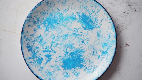 Blue-hand-painted-ceramic-serving-plate