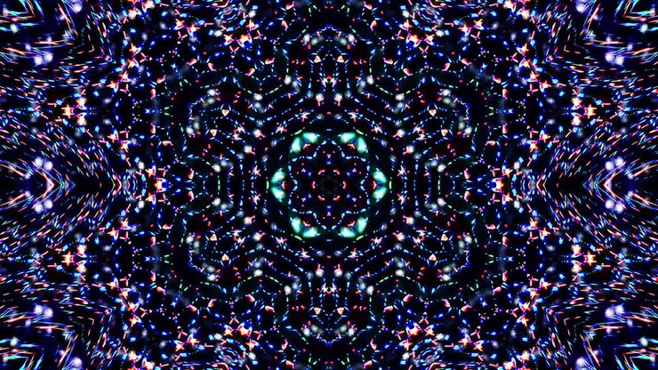 Barevné čáry zářící vlny tvar pozadí kaleidoskop abstraktní
