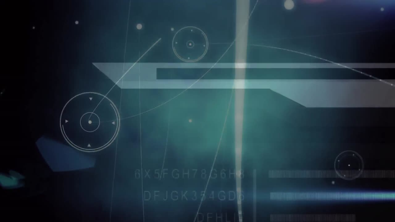 블랙 배경에 연결 네트워크와 데이터 처리의 애니메이션