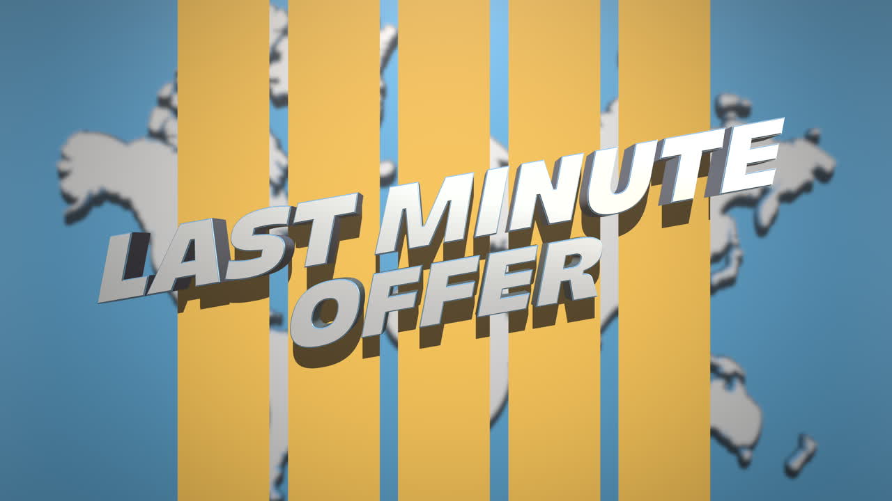 Offerta Last Minute con aerei in volo e mappa del mondo