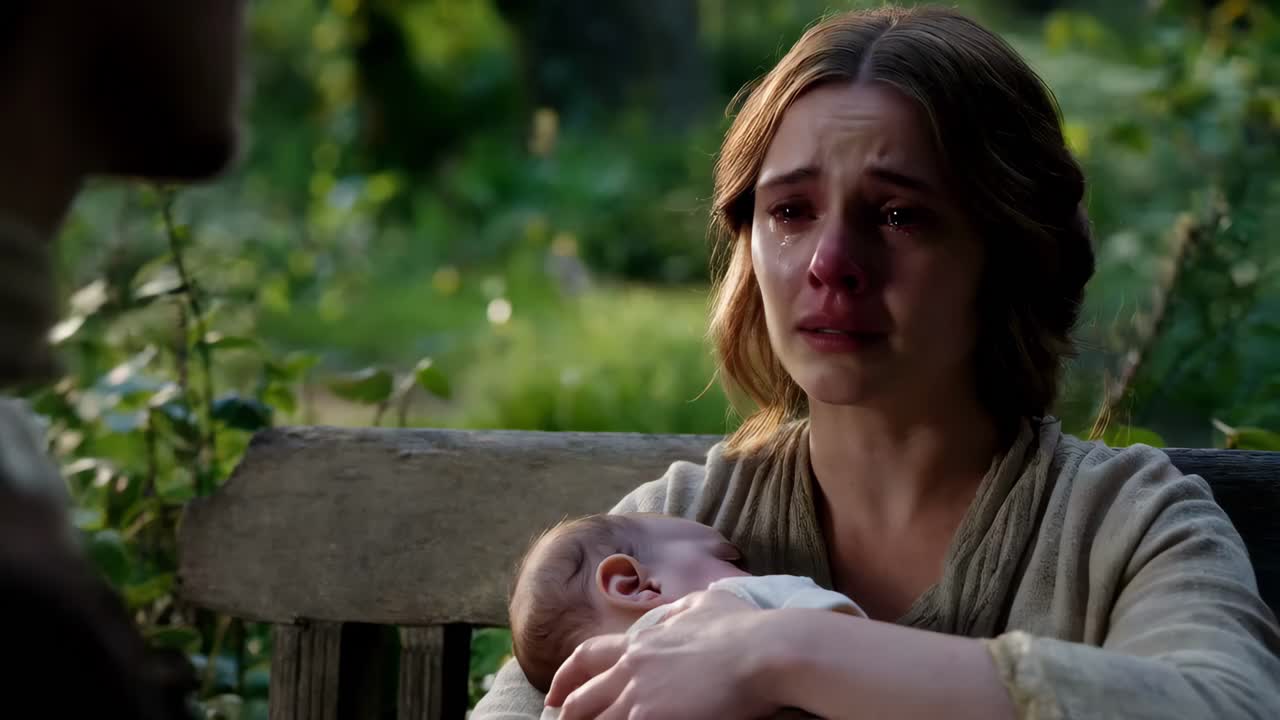 A Woman Grieving Over Her Baby