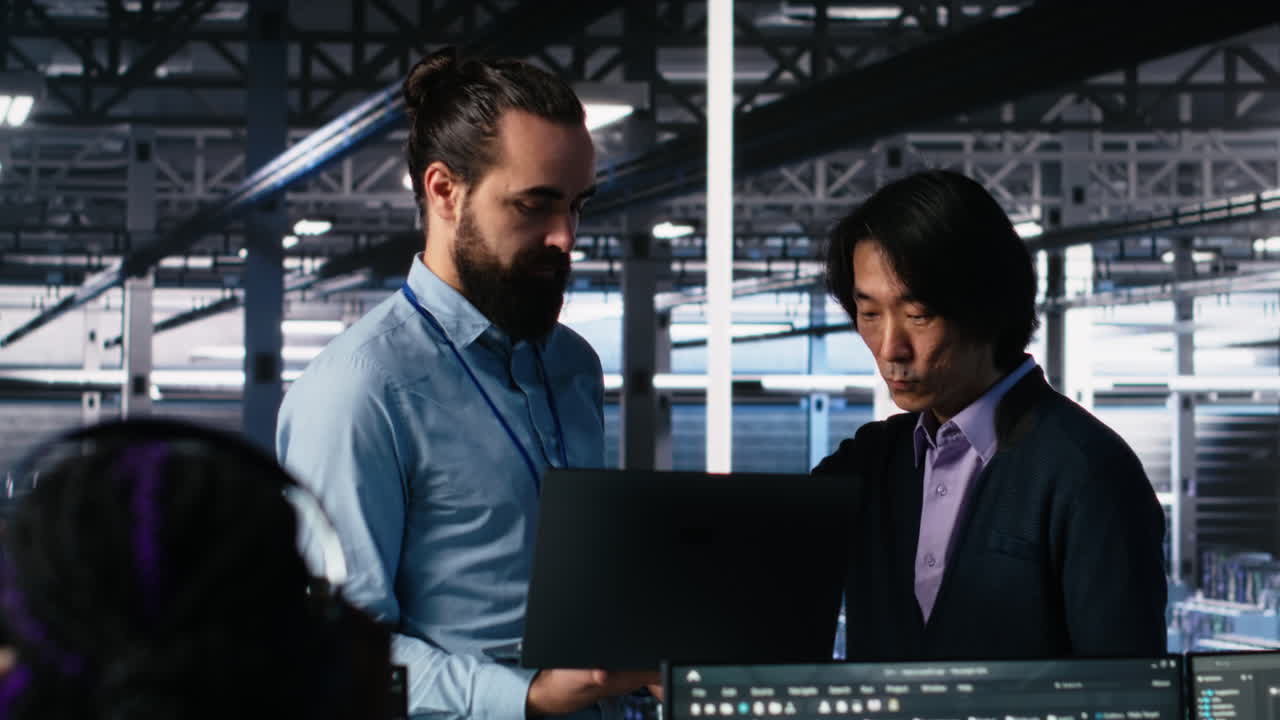 Team Of Data Center Engineers Using Machine Learning Algorithms