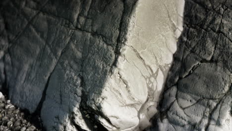 close up of rocky stones formation