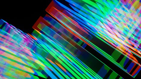 un cubo brillante y colorido pulsante.