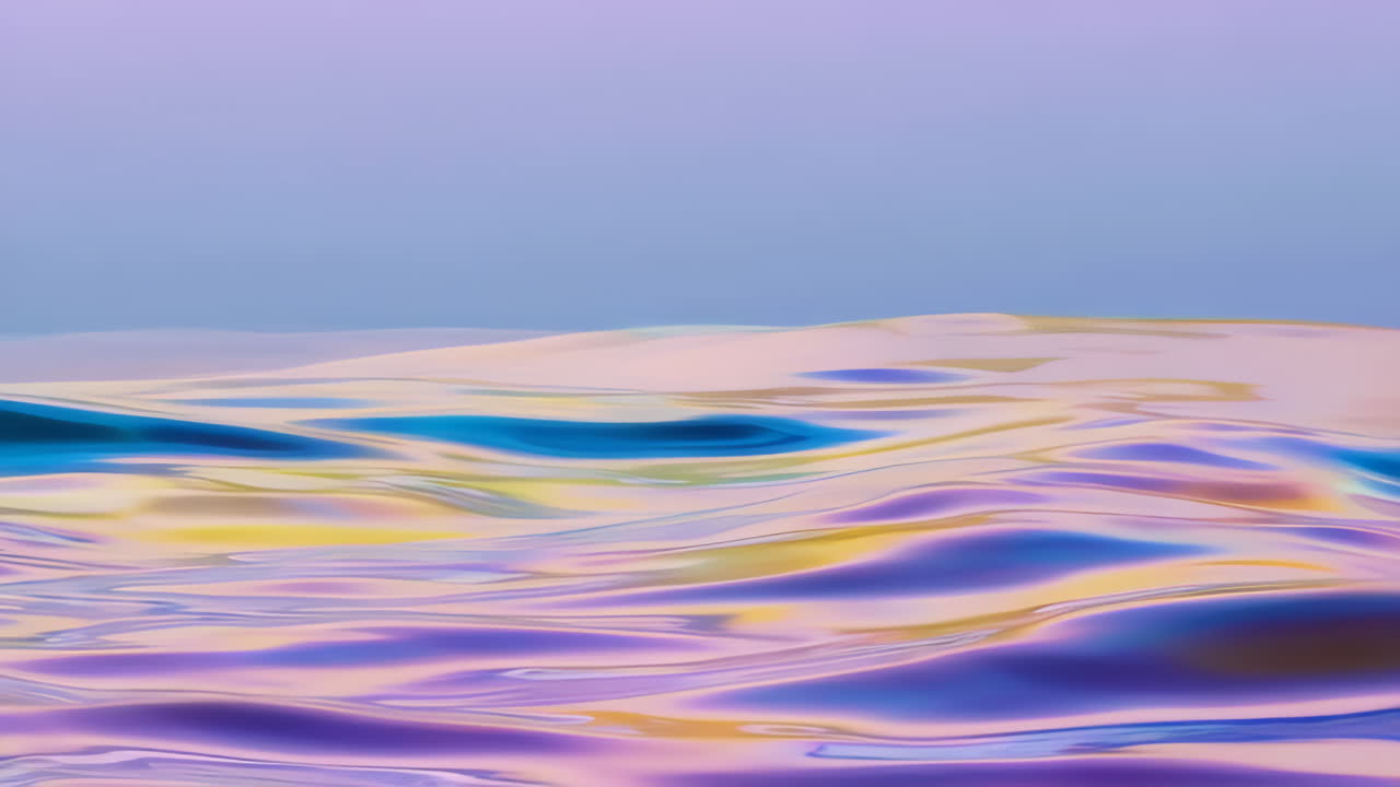 추상적인 다채로운 액체 파동