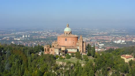 Sanctuary-of-the-Madonna-di-San-Luca,-Bologna,-Emilia-Romagna,-Italy,-October-2021