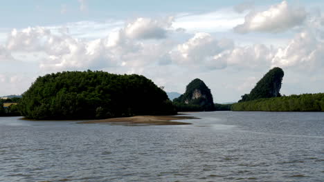 lapso de tiempo del río en krabi