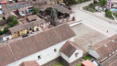 historic view of san pedro apóstol de andahuaylillas in the city of cusco, peru