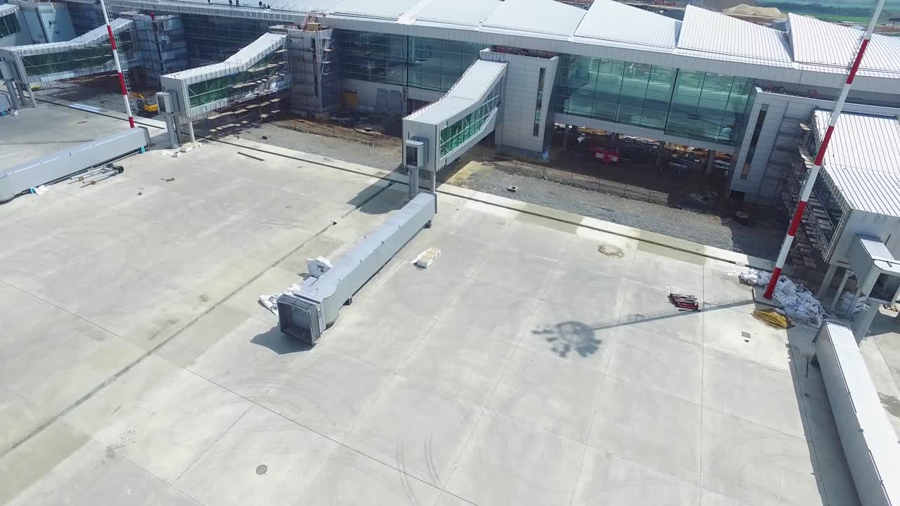 sitio de construcción de un aeropuerto